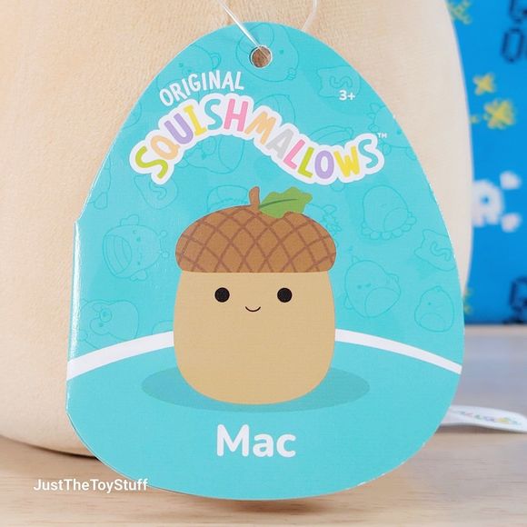 Squishmallow Mac the Acorn 7" UltraSoft Harvest Squad Collectible Plush NWT - Picture 5 of 6